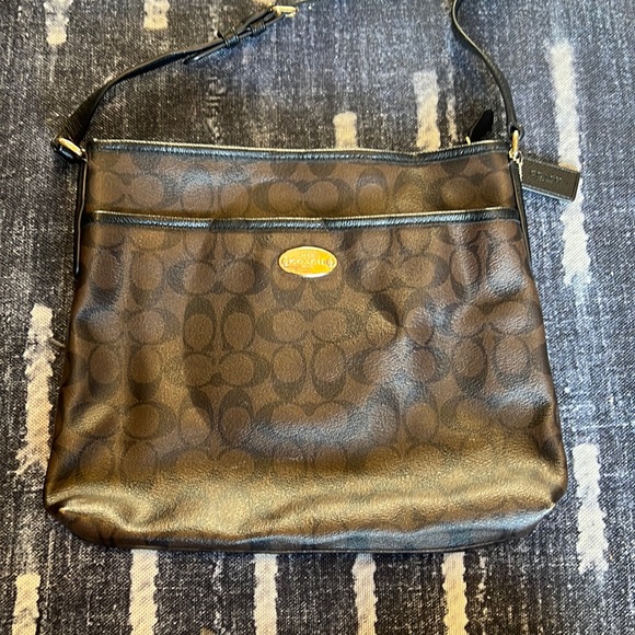 Coach Bags Brown Coach Large Crossbody Poshmark
